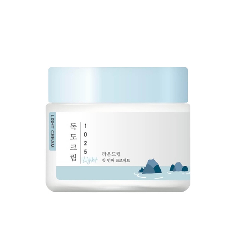 Round Lab 1025 Dokdo Light Cream лёгкий увлажняющий крем с комплексом минералов