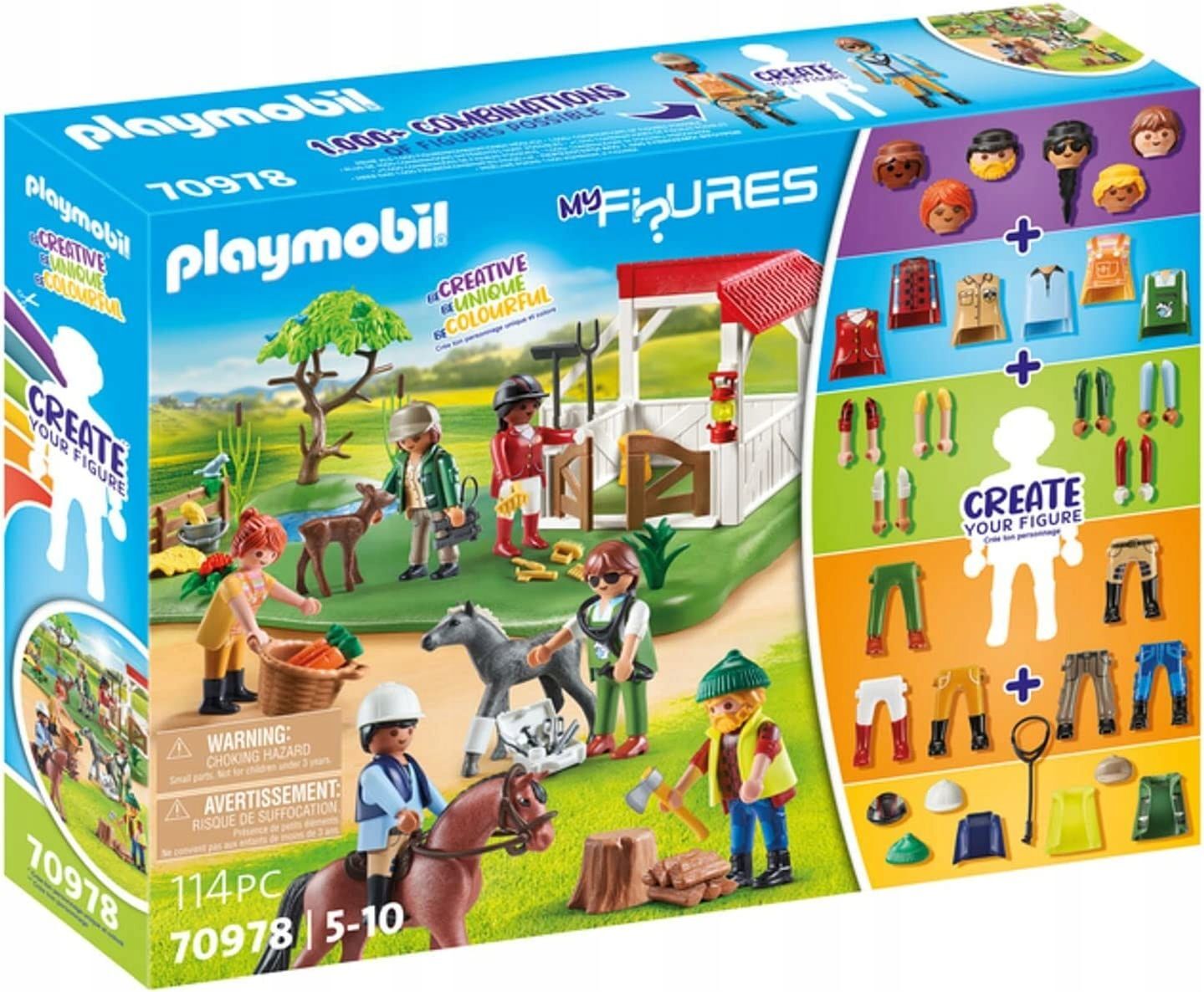 Конструктор Playmobil My Figures - Ранчо, конная ферма - Плеймобиль Мои  фигурки 70978 купить в Москве | Доставка по России.