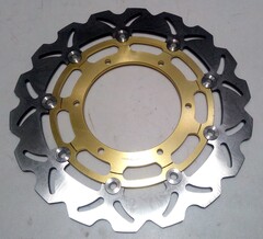 Диск тормозной передний на Yamaha  MT01 2005-2006 г.в., золотой лепестковый