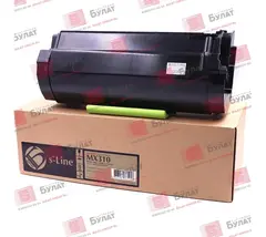 Тонер картридж БУЛАТ s-Line 60F5H00 для Lexmark MX310, MX410 (Чёрный, 10000 стр.), до версии LW73 включительно