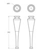 Cezares 45085 Зеркало со встроенной LED подстветкой, системой Антизапотевания, реверсивное