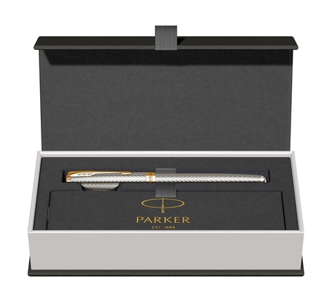 Ручка перьевая Parker Sonnet Royal Fougère SE19 Chiselled Silver GT (2107109)