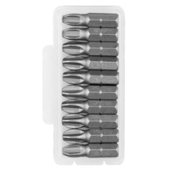 ЗУБР 10 шт, PH3 25 мм, Набор кованых бит (26001-3-25-10)