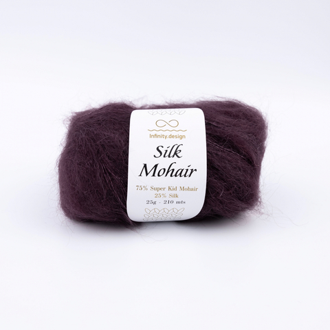 Пряжа Infinity Silk Mohair 4855 баклажан