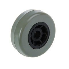 Колесо мебельное ТУНДРА обрезиненное d50мм серое 3639368