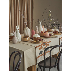 Декор из фарфора белого цвета trendy bunny из коллекции essential, 12,5х12,5x30,5 см