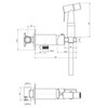 Paini CAPW442R Гигиенический душ Castello Round, встраиваемый, никель PVD (PW)