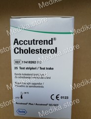 11418262012 Тест-полоски Аккутренд Холестерин №25 (Accutrend Cholesterol) Roche Diagnostics GmbH, Германия