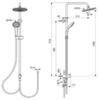 Ideal Standard IDEALRAIN BC747XG Душевая система без смесителя