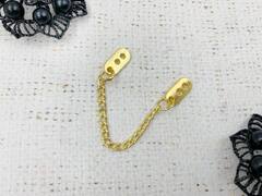 Вешалка для одежды металл, L 9,5 см, золото