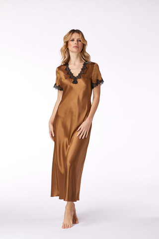 Сорочка Vivis Bertie сaramel/nero карамельная