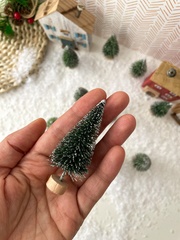 Елочки мини искусственные декоративные, 8 см, набор 10 шт.