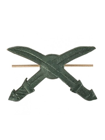 Эмблема петличная Казачьих войск сабли полевая