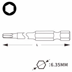 Бита шестигранная HEX 3,0 х90мм Professional Wiha 7043Z 39180