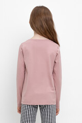 джемпер  для девочки  КР 302615/серая пудра к521