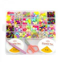 
          Набор для создания украшений-бусины Alingar, 200х190х18мм, "Color magic", 8 вид.бус., подвес., пинцет, ножницы, 2х7 м леска, пластик.пенал с европод.