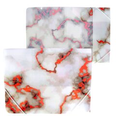 
          Папка на резинке Sahand, A4, 240х320х10 мм, 500 мкм, ассорти, глянец "Мрамор"