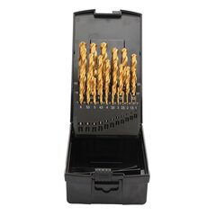 Набор сверл по металлу 1-13мм 25шт DIN338 HSS-G TiN 118° (пл. кейс) Terrax by Ruko A250215TRO