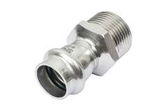 Соединитель Valtec нерж. сталь с нар.р. 22х1