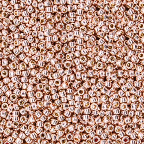 Японский бисер TOHO Round 15/0 (№PF552), непрозрачный глянцевый с металлическим блеском