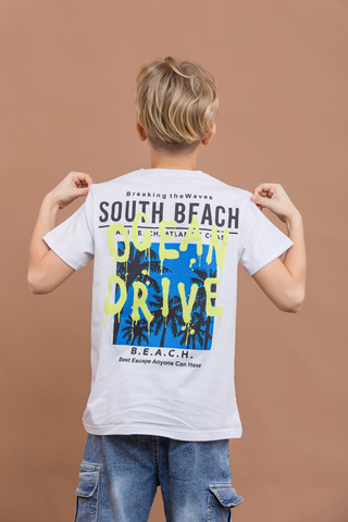 121_БК25 Футболка кор.рукав, белый