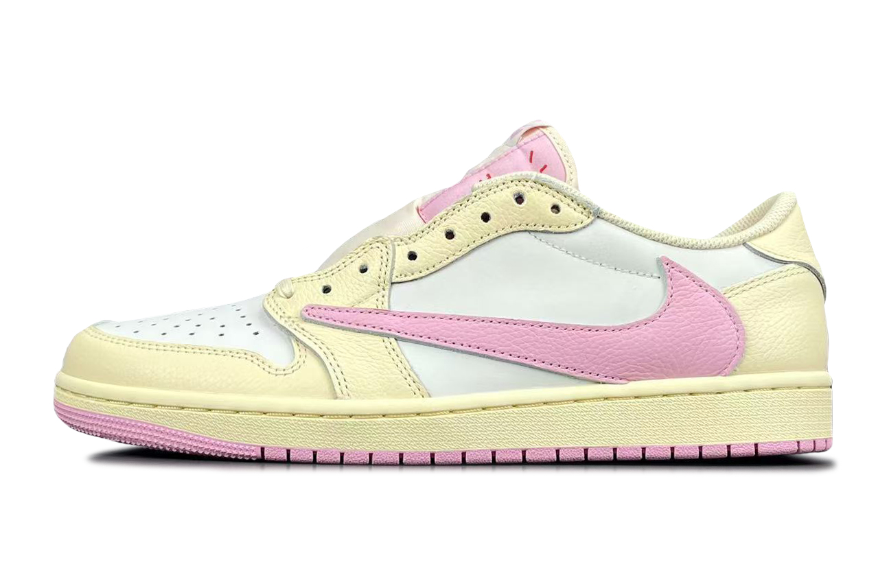 Купить кроссовки Travis Scott x Air Jordan 1 Low OG 'Muslin/Shy Pink'