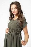 Платье для беременных 15840 темная оливка