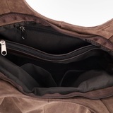 Сумка Саломея 456 эко-замша шоколад