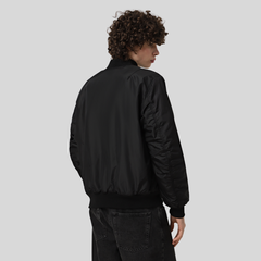 Бомбер Alpha Industries MA-1 Oxford Logo Black (Черный)