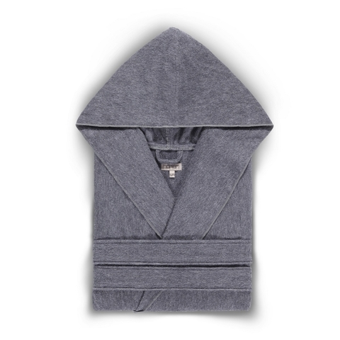 Халат хлопковый Hamam ASH Light Hooded Anthracite
