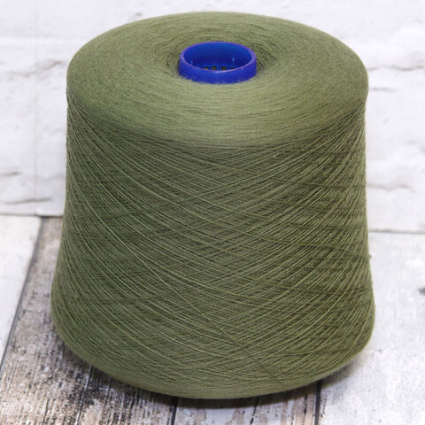Меринос с кашемиром (20%) BOTTO GIUSEPPE / FAIRWOOL 2/48 зеленый оливковый