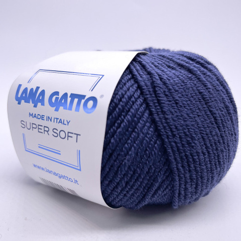 Пряжа Lana Gatto Super Soft 13856 т.синий (уп.10 мотков)