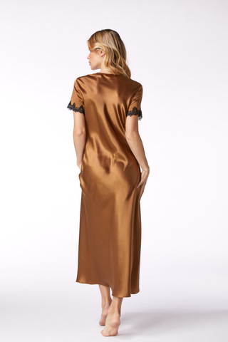 Сорочка Vivis Bertie сaramel/nero карамельная