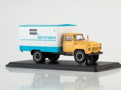 GAZ-53A GZSA-3723 Mobile store yellow-white-blue 1:43 Start Scale Models (SSM)