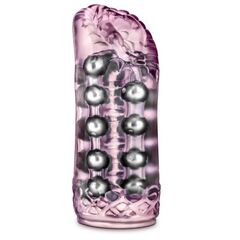 Розовый мастурбатор-вагина со стимулирующими бусинами Super Stroker - 