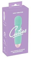 Мятный мини-вибратор Cuties Mini - 12,5 см. - 