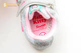 Светящиеся кроссовки для девочек Хелло Китти (Hello Kitty) на липучках, цвет серый, мигает картинка сбоку. Изображение 14 из 15.