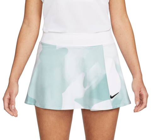 Теннисная юбка Nike Court Dri-Fit Victory Printed Tennis Skirt - white/black