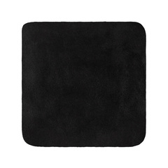 Термоаппликация "BLITZ" Термозаплатка "квадрат" кожзам, замша 12х12 см 01 кожзам черный