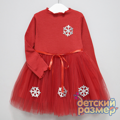Платье «снежинки» (лапша) 92-104
