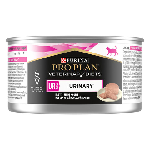 Purina Pro Plan Veterinary diets UR Urinary Консервы для кошек при болезнях нижних отделов мочевыводящих путей c индейкой (банка)