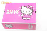 Светящиеся кроссовки для девочек Хелло Китти (Hello Kitty) на липучках, цвет серый, мигает картинка сбоку. Изображение 15 из 15.