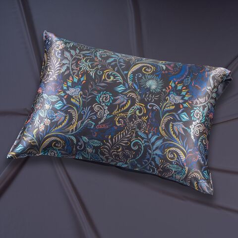 Наволочка 50x70 Mollen Утро графитно-серая шелковая