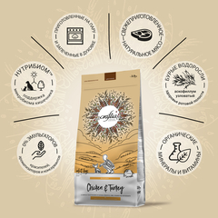 CRAFTIA HARMONA сухой корм для взрослых собак миниатюрных и мелких пород из курицы и индейки 2 кг