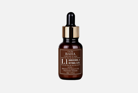 COS DE BAHA Мягкая антивозрастная сыворотка с бакучиолом и ретинолом BAKUCHIOL & RETINOL SERUM (L1) (30 мл)