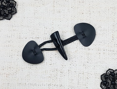 Застежка клевант, р. 13х5,2 см, чёрный