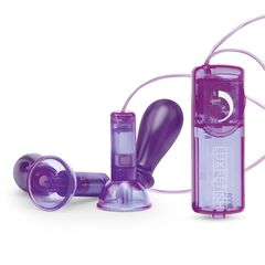 Вакуумные помпы для груди с вибрацией Remote Control Vibrating Nipple Suckers - 