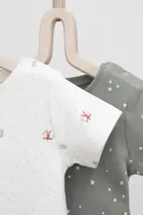 фуфайка для новорожденных  К 301156-2уп/лыжники,свет звезд