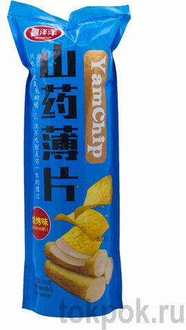 Чипсы Shuyangyang Yam Chip со вкусом барбекю, 90 гр