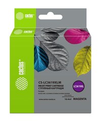 Картридж струйный Cactus CS-LC3619XLM пурпурный (19.4мл) для Brother MFC-J2330DW/J2730DW/J3530DW/J3930DW
